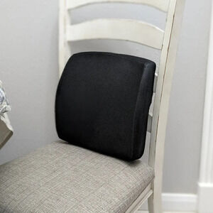 Lumbar back cushion for chair, memory foam